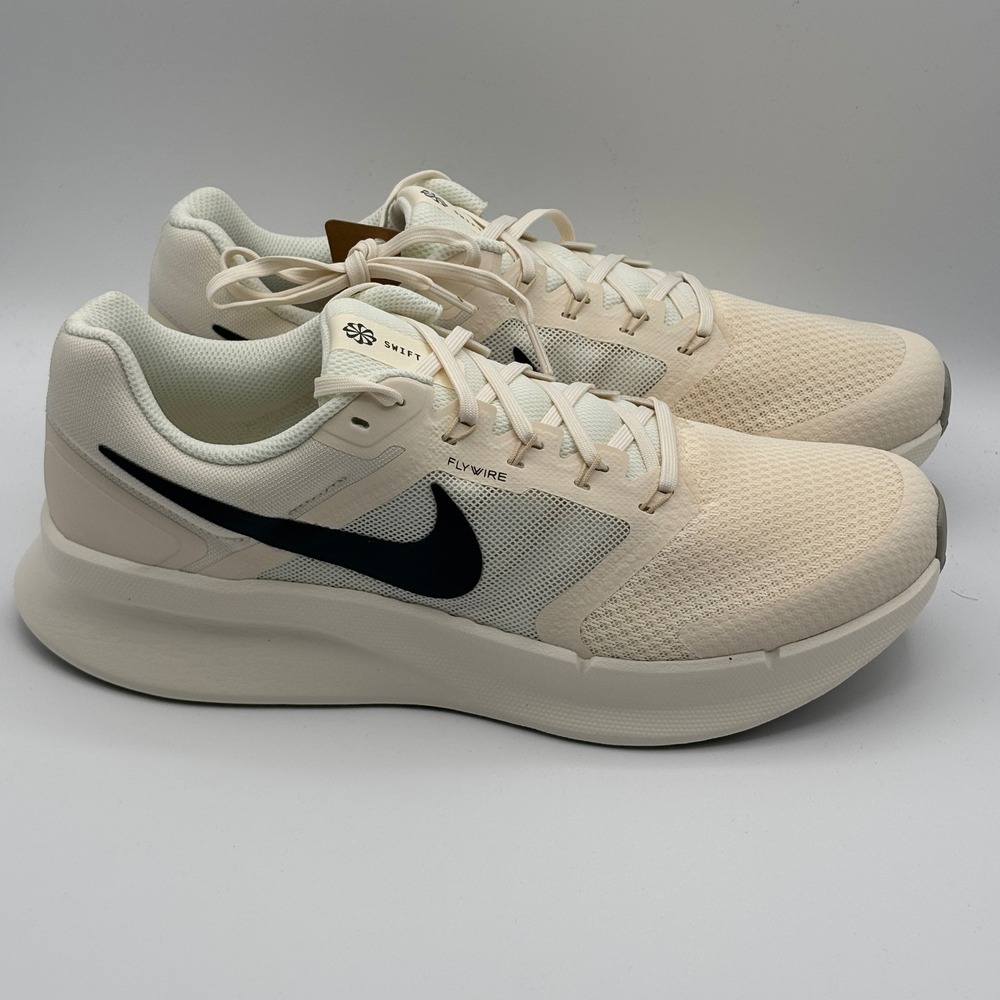 Nike Run Swift 3 Shoes Mens Size 11 Pale Ivory Black Running DR2695-117